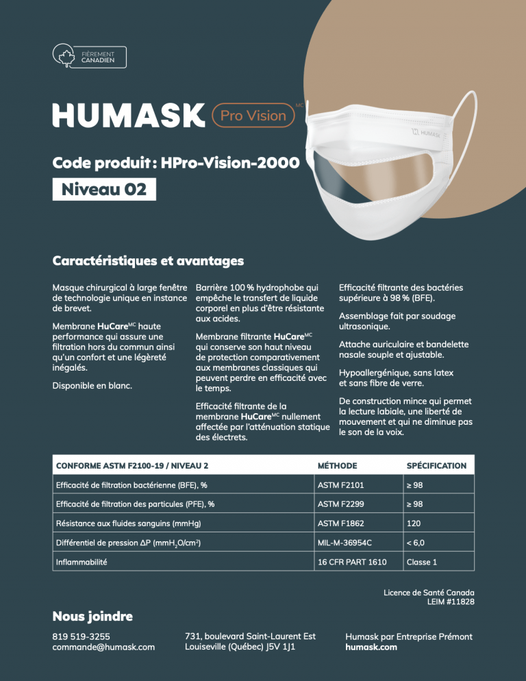 Oreille Bionique » Distributeur autorisé du masque à visière Humask Pro ...